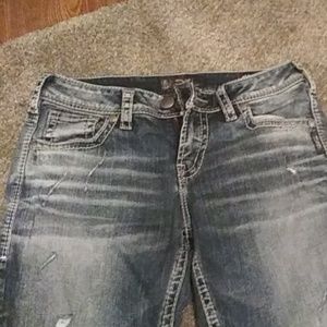 Silver boyfriend jeans